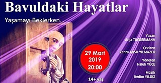 Plakat Warten, dass das Leben beginnt