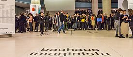 Full house at the opening of the complete exhibition of "bauhaus imaginista" on March 14 in Berlin. Photo: Laura Fiorio/HKW