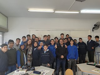 Abschlussfotos mit den Deutsch- und Englischklassen