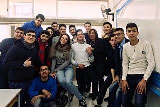 Abschlussfotos mit den Deutsch- und Englischklassen