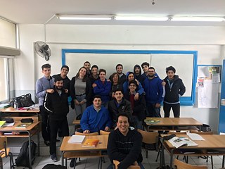 Abschlussfotos mit den Deutsch- und Englischklassen