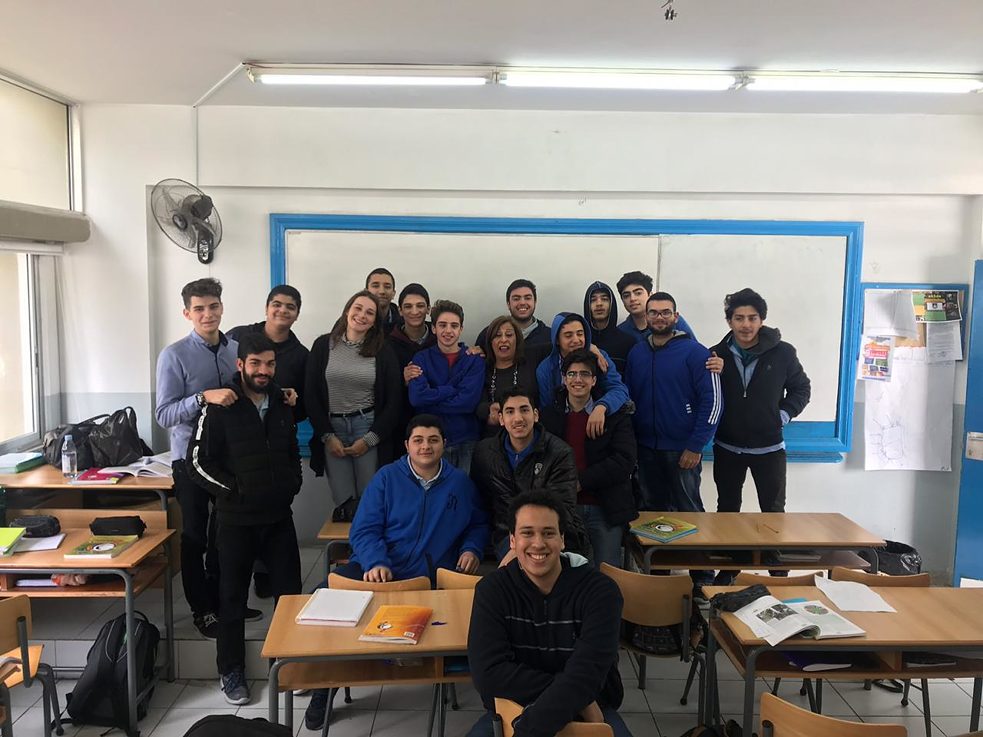 Abschlussfotos mit den Deutsch- und Englischklassen