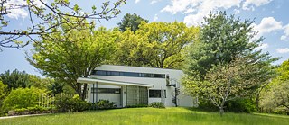 Gropius House, Lincoln (exterior north elevation spring)