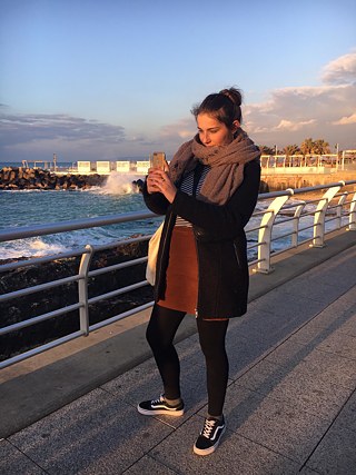 Fleißig Tourifotos schießen