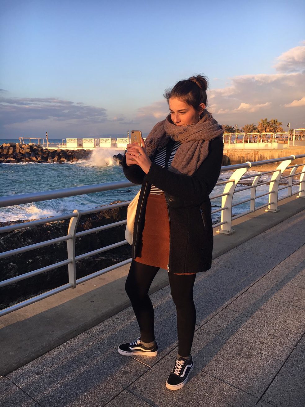 Fleißig Tourifotos schießen