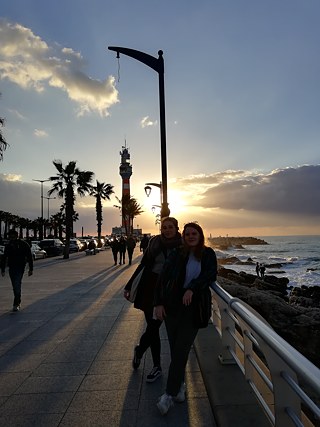 Nadine und ich auf der Corniche
