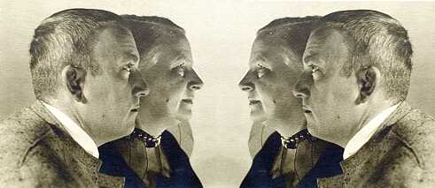 Wenzel Hablik und seine Frau Elisabeth. Um 1930.
