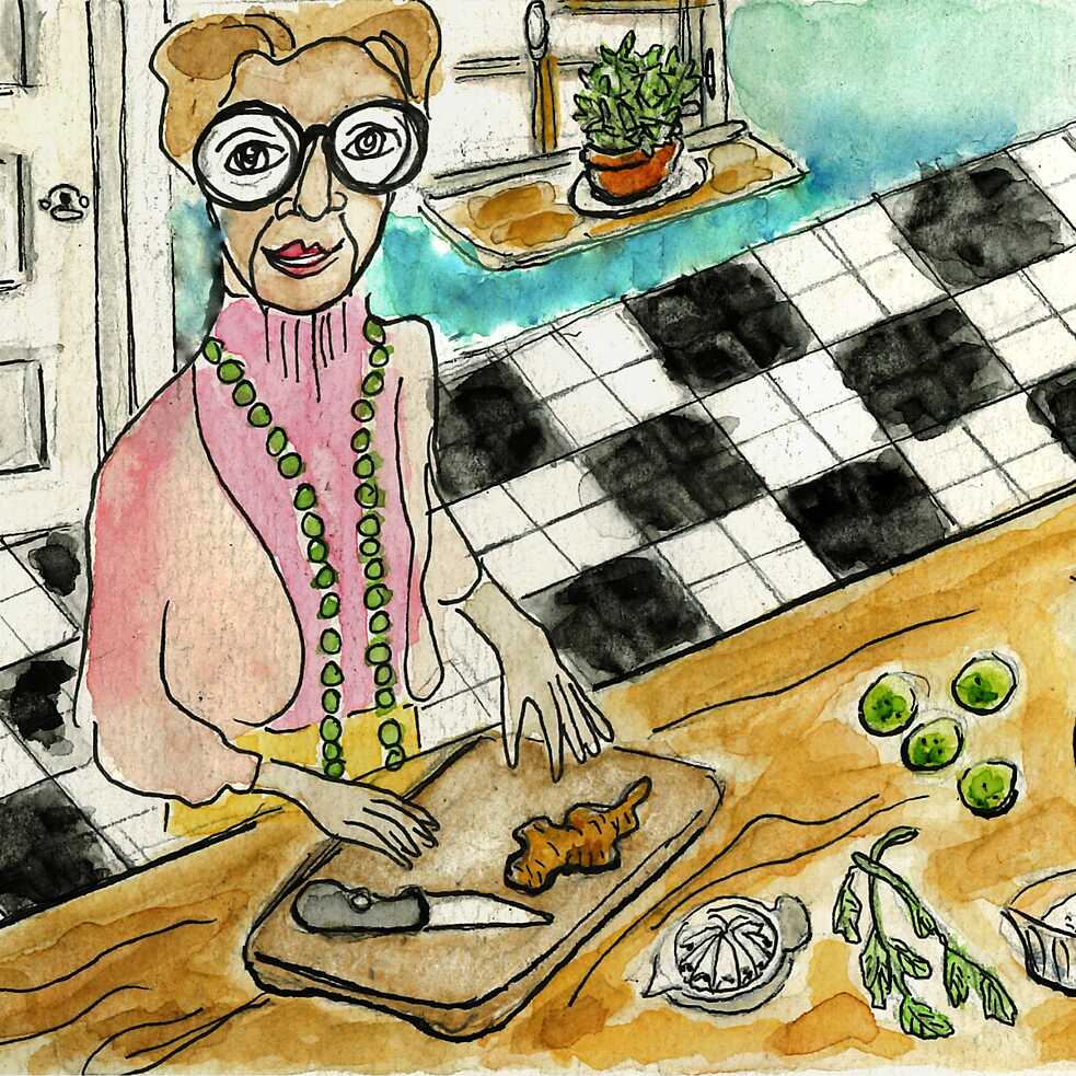 Oma Trude stellt Ginger Ale her