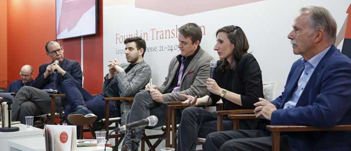 “Rules of thumb and skinned knees. What is the up-and-coming generation writing about?” -at the Leipzig Book Fair.  