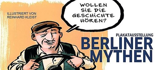 Bild Plakatausstellung (c) Abbildung (Ausschnitt): Reinhard Kleist: Berliner Mythen © Carlsen Verlag, Hamburg