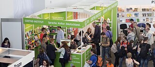 Stánek Goethe-Institutu na Světě knihy