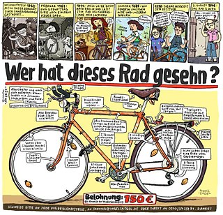 Mawil: Bycicle-Tour-Checklist, Der Tagesspiegel, Juli 2008