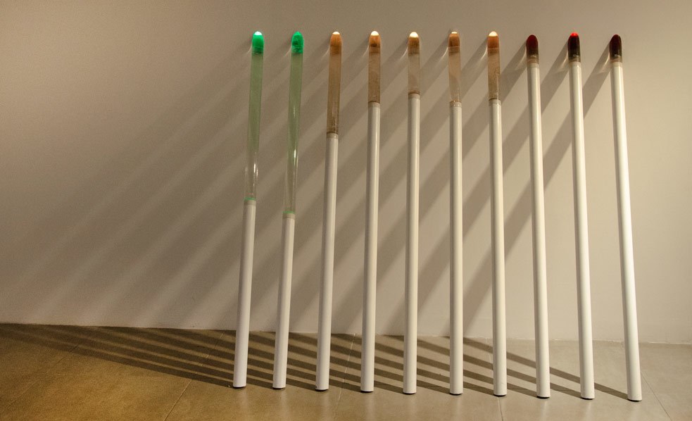 “Barra”, obra de exposición/proyecto “Cuando el río era río”, Juan Carlos León, 2019. Foto: divulgación. Cortesía del artista. 