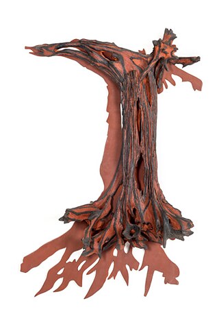 “Raíces”. Frans Krajcberg, sin fecha. Foto: Andrew Kemp. Cortesía: Galería Paulo Darzé.