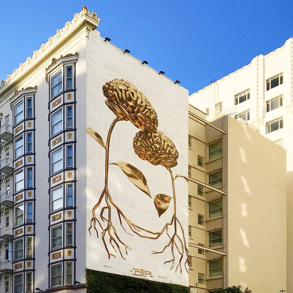 #artbits - BiP "Figuring",  Geary St. zwischen Jones & Taylor in San Francisco