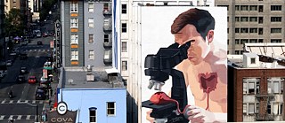 "Self Consuming Self" by BiP, on Larkin Street between Ellis & Eddy in San Francisco