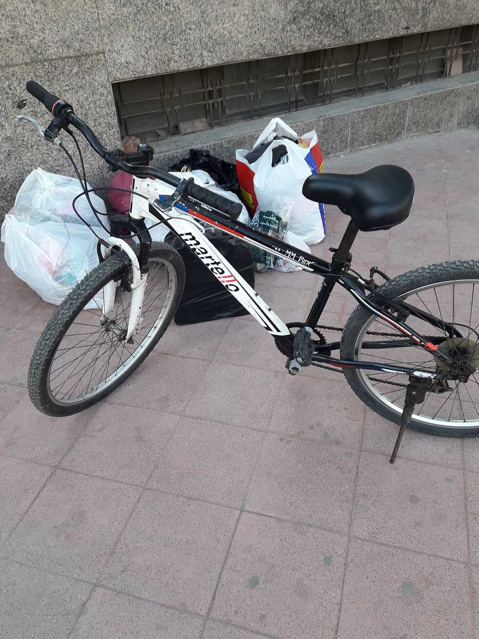 Fahrrad und Gepäck