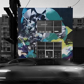 #artbits - „Wanderer" de Hueman. Mural en Brannan St. y 4th St., en San Francisco.