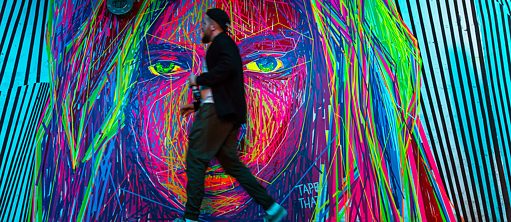 Street Art von Tape That auf dem Transurban Festival