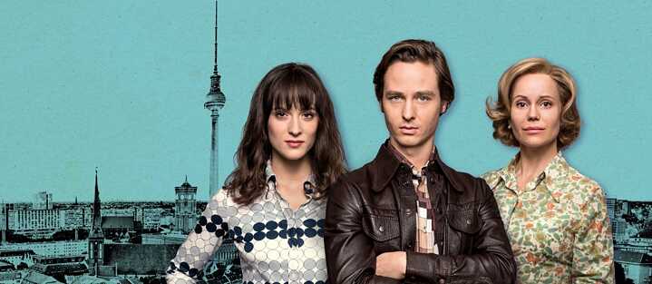 Sabine Cutter (Friederike Becht), Lars Weber (Tom Schilling), Lauren Faber (Sofia Helin) in "Der gleiche Himmel"