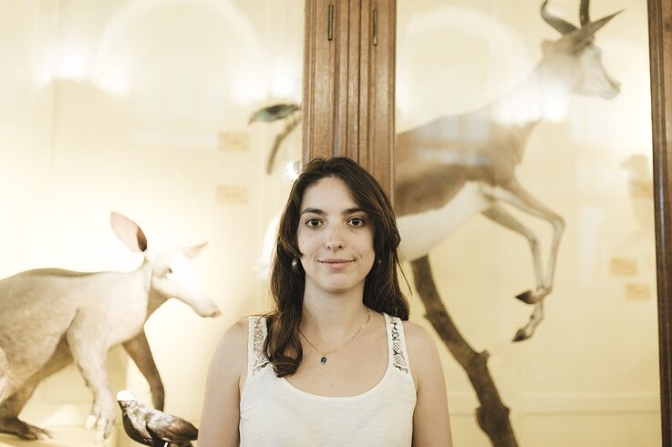 Portrait of Justine at the Musée d’Histoire Naturelle in Marseille