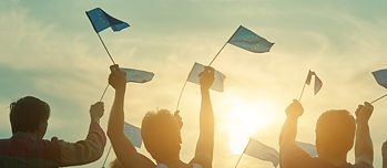 Jetzt oder nie - Europafahnen