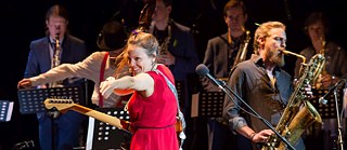  Monika Roscher-Bigband bei der Eröffnung der Deutschen Woche 