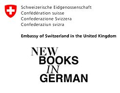 Logo der Schweizer Botschaft im Vereinigten Königreich & Logo von New Books in German