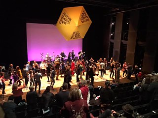 Los Angeles Poverty Department LAPD performance of "I fly! or How to Keep the Devil Down in the Hole" at REDCAT 