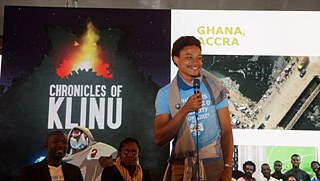 Matthew Hansen von „Enter Africa“ Accra präsentiert sein ortsbezogenes Spiel „The Chronicles of Klinu“