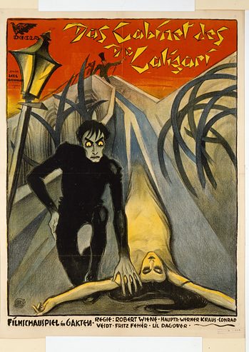 „Gabinet doktora Caligari” - plakat do filmu z 1920 roku