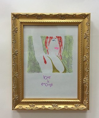 Tibor Horváth: Love is enough (Filzstift auf Papier)