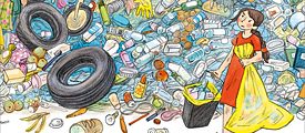 Müll, die lästigste Sache der Welt: Umweltthemen liegen 2019 nach wie vor im Trend. 