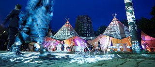 Das Festivalgelände des Kultursymposiums auf dem E-Werk in Weimar | Foto: Jörg Gläscher