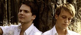The actors Daniel Bruehl and August Diehl in a scene in the film "What good is love in thought"