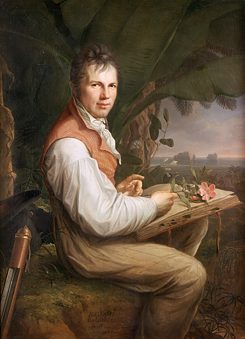 Retrato do naturalista Alexander von Humboldt por Friedrich Georg Weitsch, 1806.