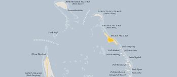 Eine Seite aus „Atlas der abgelegenen Inseln“ (Ausschnitt)