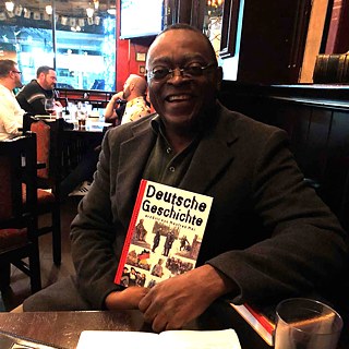 Keith with German book