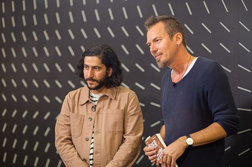 Hamed Eshrad und Jochen Voit
