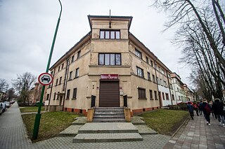 Der bis jetzt namenlose Platz an der Kreuzung der Straßen Šaulių, Vilties und Ramioji, Klaipėda