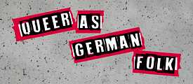 The design of the exhibition "Queer as German Folk" developed by the Berlin based agency chezweitz
