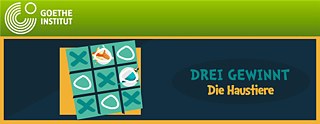 Jeux d’apprentissage du Goethe-Institut et du CNED &copy; © Goethe-Institut Online-Lernspiel des Goethe-Instituts und des CNED (Ausschnitt) - Die Haustiere