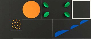 Luca Frei, Design for Pillows, 2017 Gouache, pencil and collage on foam core, 70 × 100 × 3 cm Photo: Karl Isakson. 