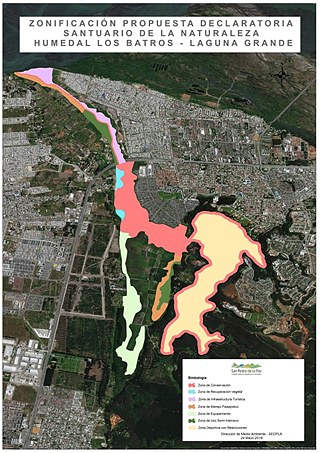 Mapa © © Corporación para la conservación del Santuario de la Naturaleza Laguna Grande-Humedal Los Batros Mapa
