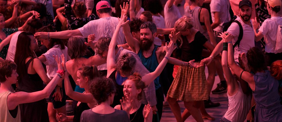 Eröffnungsabend des Tanzkongresses 2019 in Hellerau in der Nähe von Dresden
