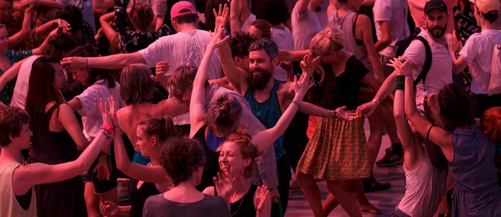 During the opening of the Tanzkongress in Hellerau near Dresden