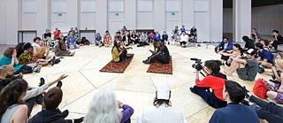 “Table Time” with the participants of the international Salons in the Festspielhaus Hellerau