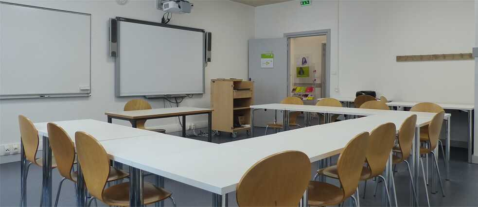 Klassenraum Goethe-Institut Lyon