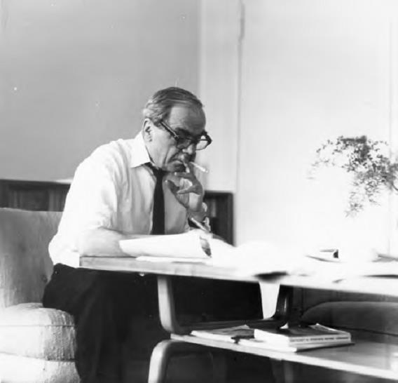 S. Selmanagić in seinem Heim in Berlin- Weiβensee, 1966.