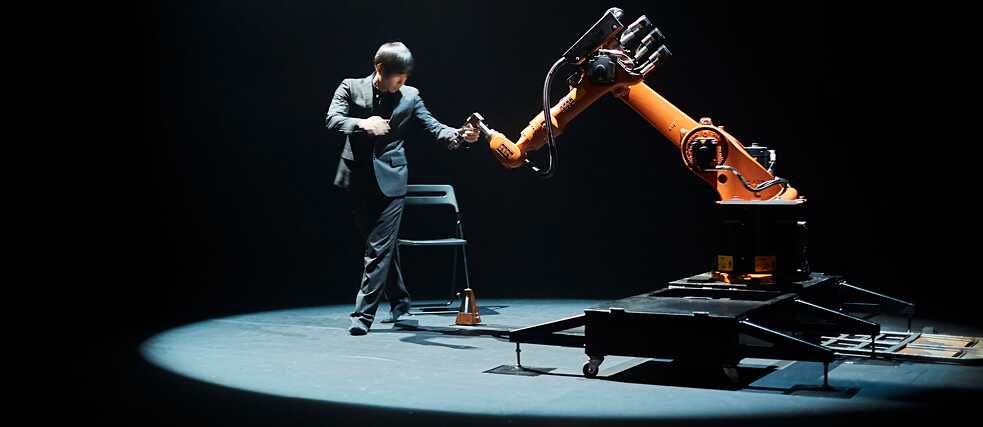 The Taiwanese dancer, choreographer and video artist Huang Yi 